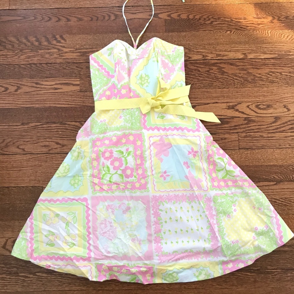 Lilly Pulitzer Pastel Halter Dress